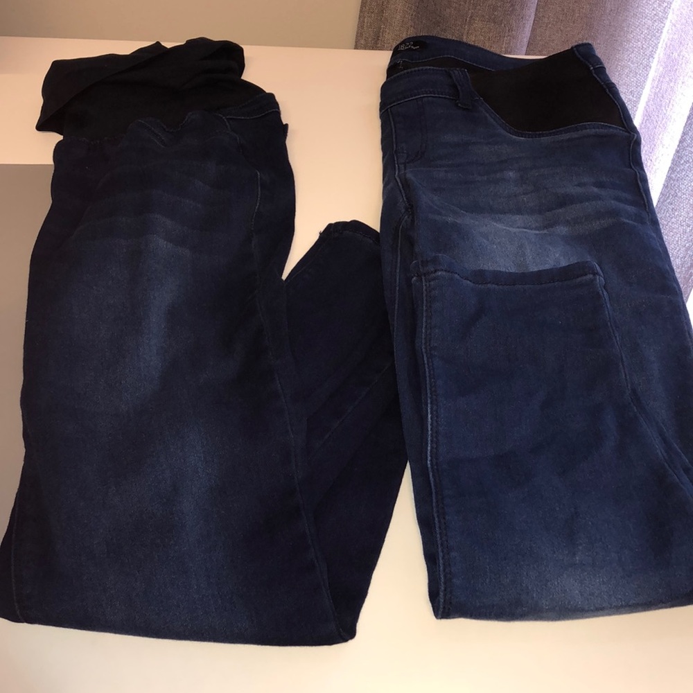Maternity denim .  Both pairs included